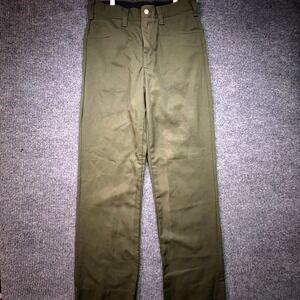 90s FSS Wildland Firefighter Flame Resistant Aramid Green Pants Size 32x34 USA